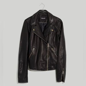 Madewell Washed Leather Motorcycle Jacket